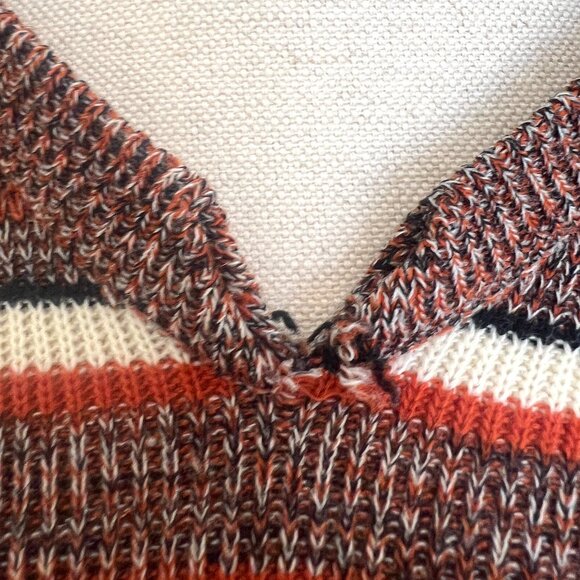 70's Pullover Sweater - Collared - Exclusive Imports - Striped - Size Small - Picture 7 of 10